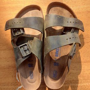 Jade green Birkenstocks